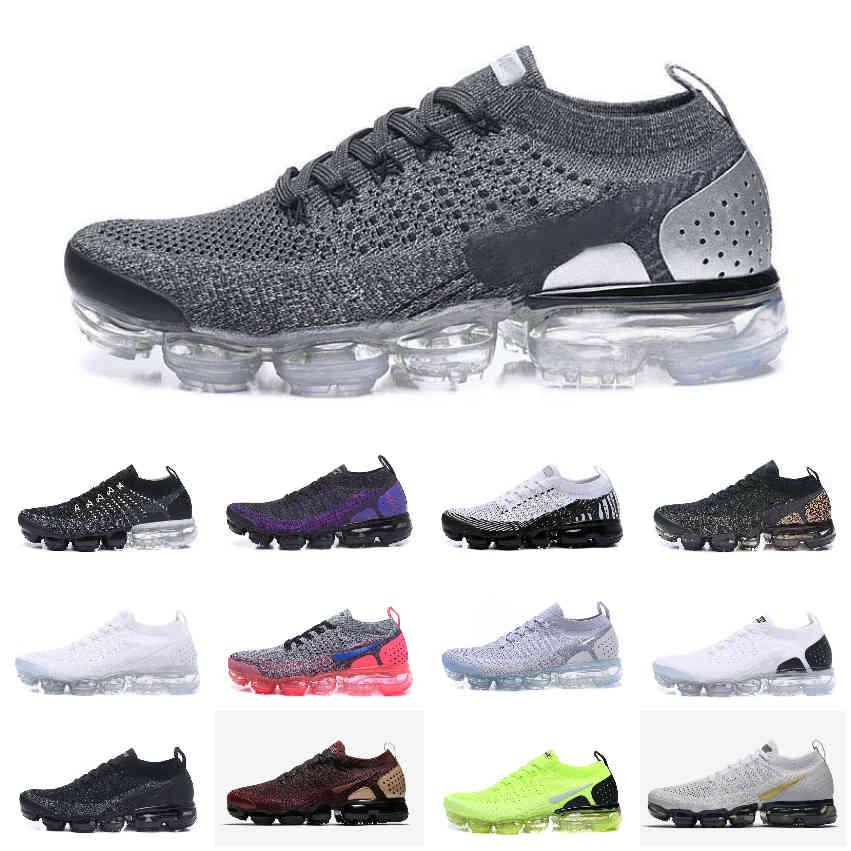 

2021 Vapores FK Moc 2.0 Mens Running Shoes Fly 3.0 knit Black White Air Cushion WOmens Sneakers BE TRUE Sports Run Trainers Tn Zapatillaes