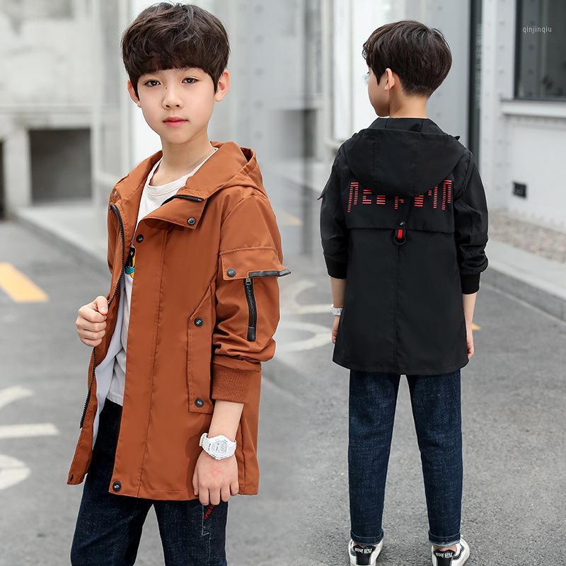 

Jackets Green Black Brown Spring Autumn Boy Coat Overcoat Outwear Top Kids Costume Teenager Gift Children Clothes High Quality P, Blue;gray