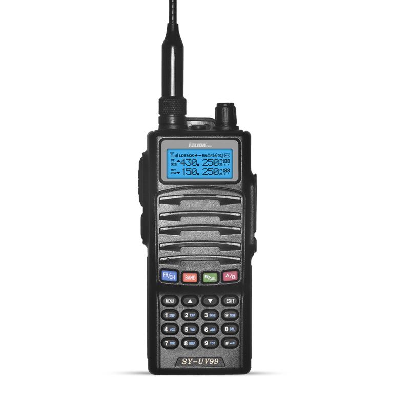 

Walkie Talkie 5W Professional Ham Radio HF Transceiver With Hand Crank SY-UV99 VHF/UHF Dual Band 136-174/400-520MHz
