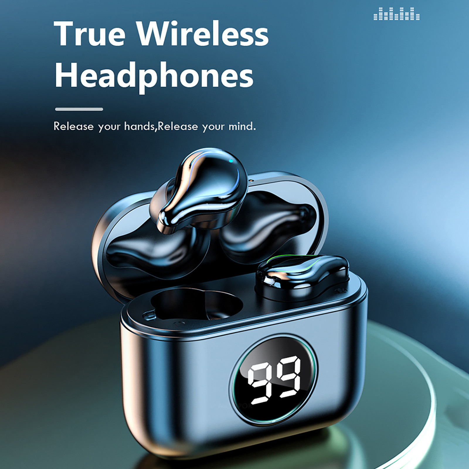 

BTH-283 Bluetooth 5.0 Headset TWS Wireless Earphones Mini Earbuds Stereo Headphones With Charging Box auricular inalambrico (The logistics p