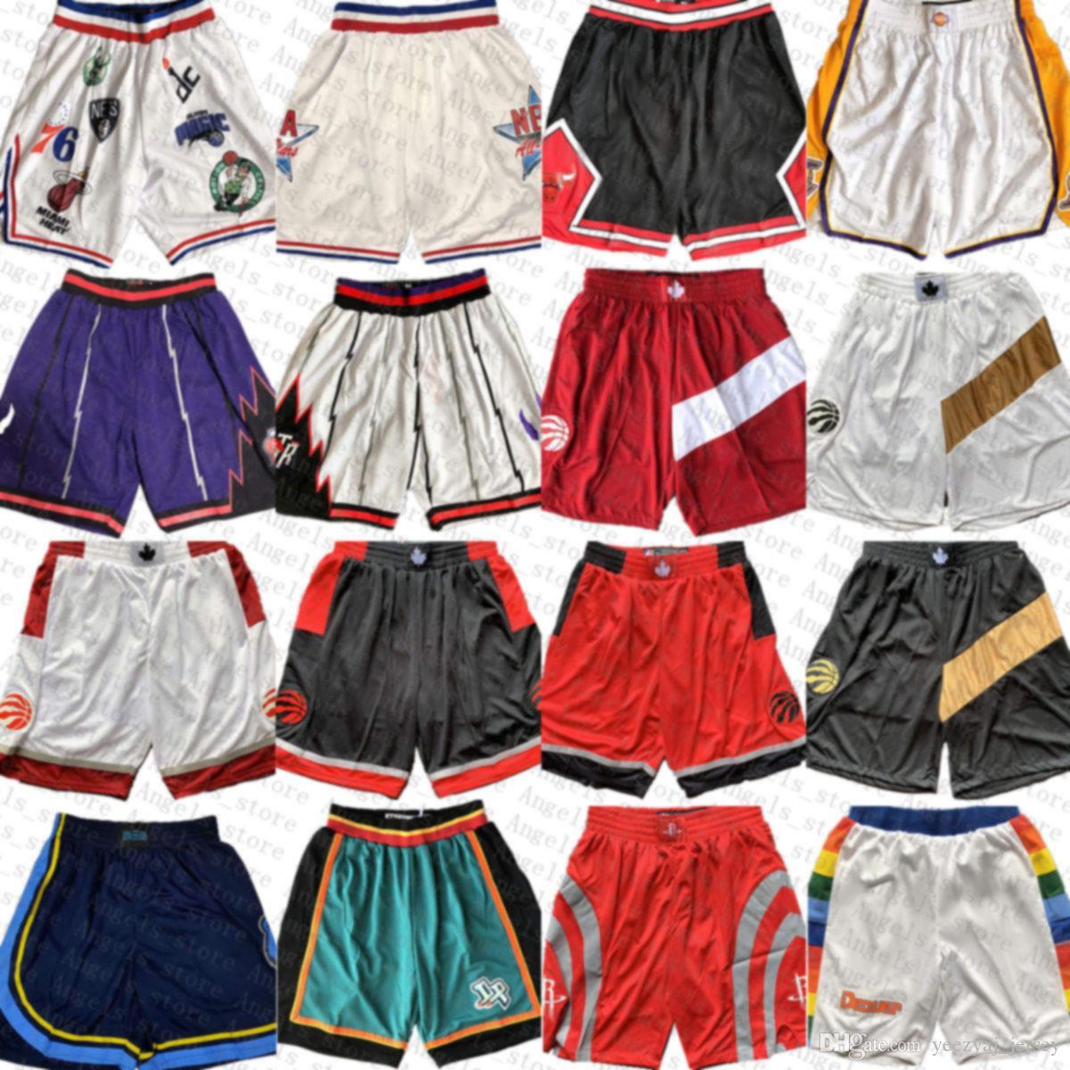 

Toronto Raptor New York Knick Golden State Warrior Jersey Oklahoma City Thunder Pocket Basketball Shorts, Black;red