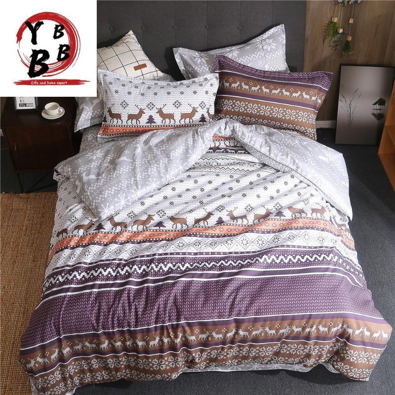 

Bedding Sets Bohemia Boho Style Luxury Good Quality Queen King Size Quilt/Duvet Cover Bedsheet Set Pillowcase Deer Bedclothes, Style25