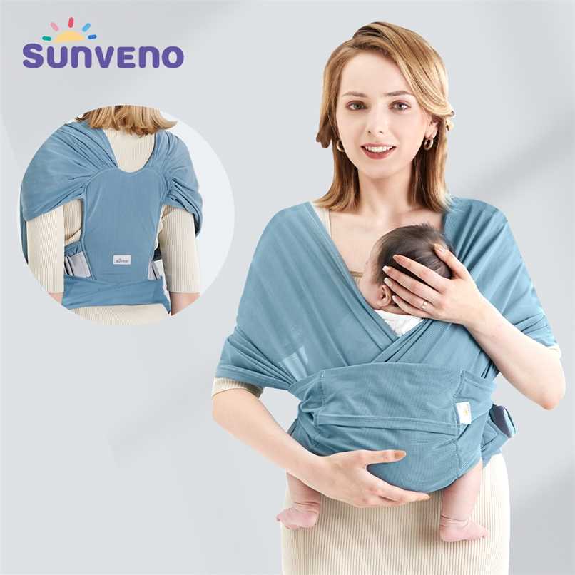 Sunveno Adjustable Baby Wrap Carrier, Infant and Child Sling - Simple Pre-Wrapped Holder for Baby borns 211025-image-735358255