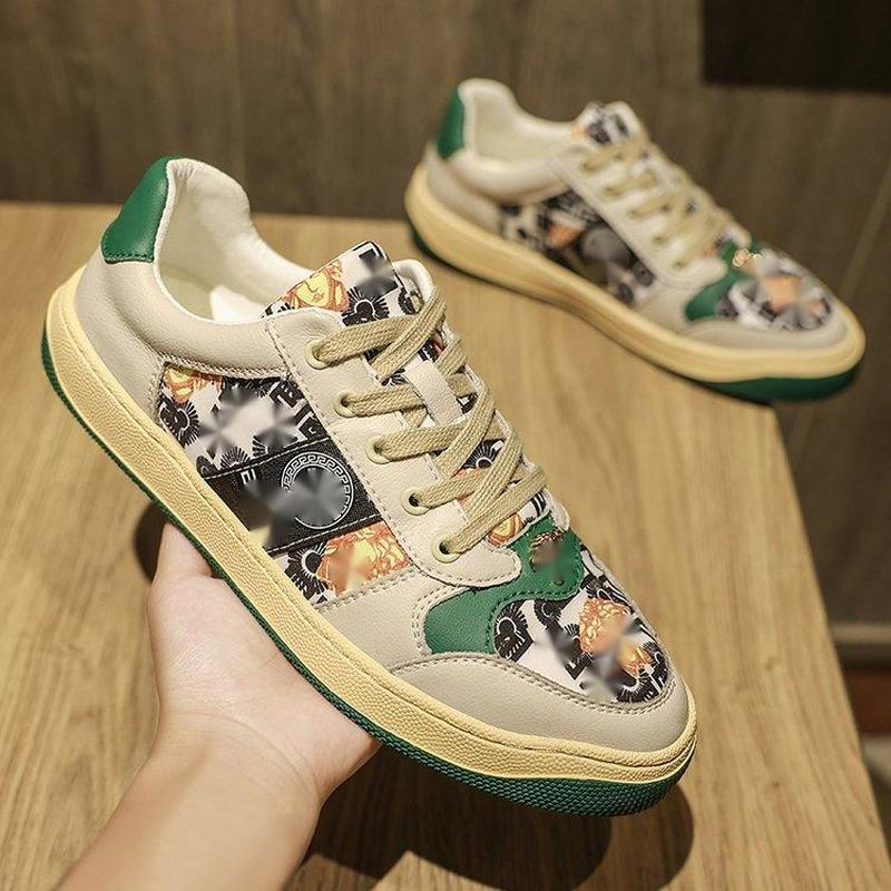 

2021 new men shoes spring autumn round toe Simplicity PU leather Casual outdoors fashion Classic comfortable lace up DH506, Black