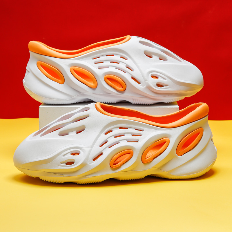 

2021 Men Sandals Unisex Casual Shoes Women Beach Sandalias Slippers Garden Hollow Outdoor Foam Swimming Sandal Runners Water Shoe, Black