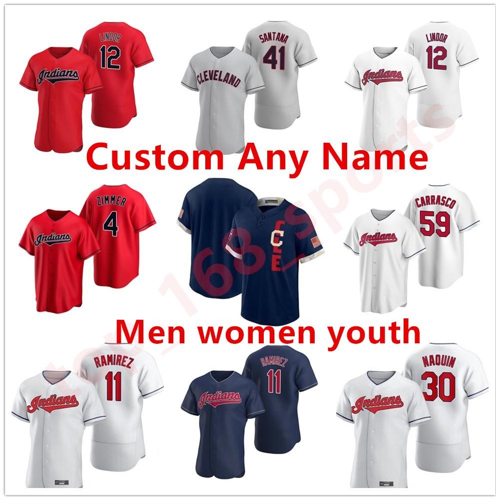 

Cleveland Men Women youth Indians 2021 All-Star Game Baseball Jersey Francisco Lindor Jose Ramirez Roberto Perez Shane Bieber Franmil Reyes, Blue;black