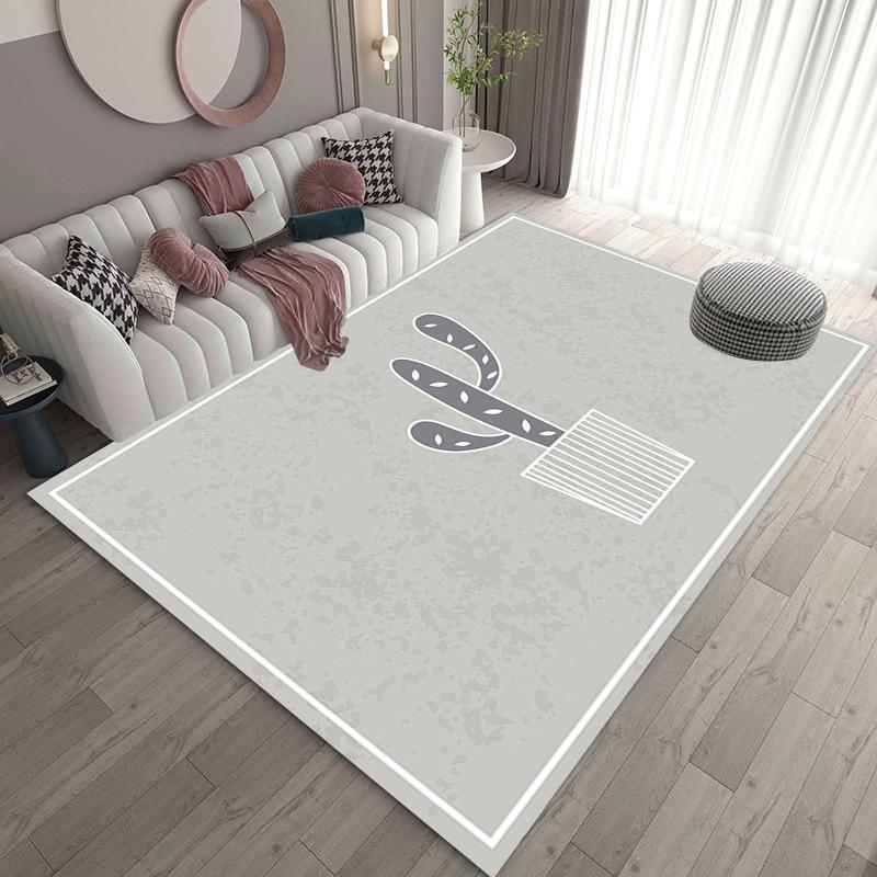 

Carpets Modern Carpet For Living Room Black White Geometry Rectangle Home Bedroom Bedside Rug Kitchen Floor Door Mat Absorb Oil Area, 08