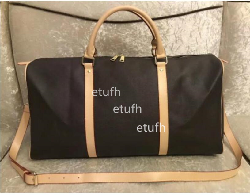 

1-54 Designer Handbag 55cm DUFFLE Man Travel Bag Men's Duffel Backpack Outdoor Luggage bag Male Messenger Bags tote, Khaki old flower