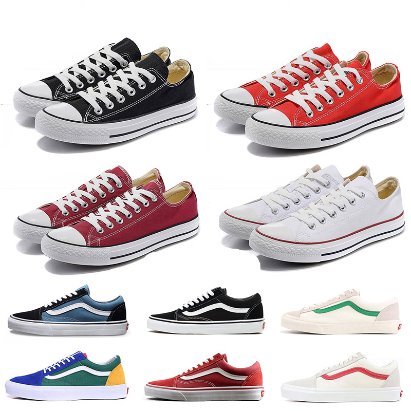 

Converses Canvas Shoes Van Women Mens Classsic Slip-on Old Skool OFF THE WALL SK8-HI Fear of god Skateboard Sports Yacht Club White Black Casual Trainers Sneakers, B5