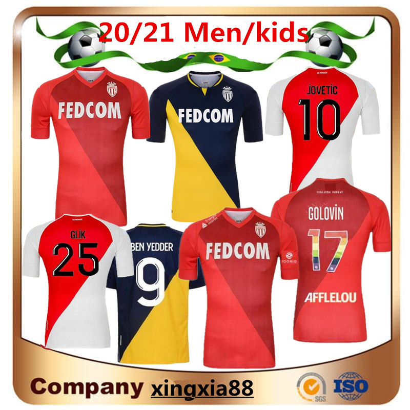 

2021 Collector's AS MONACO SOCCER JERSEYS Special Volland JOVETIC maillots de foot 20 21 B.BADIASHILE BEN YEDDER GELSON FABREAGS GOLOVIN men kids FOOTBALL SHIRT, Special+patch