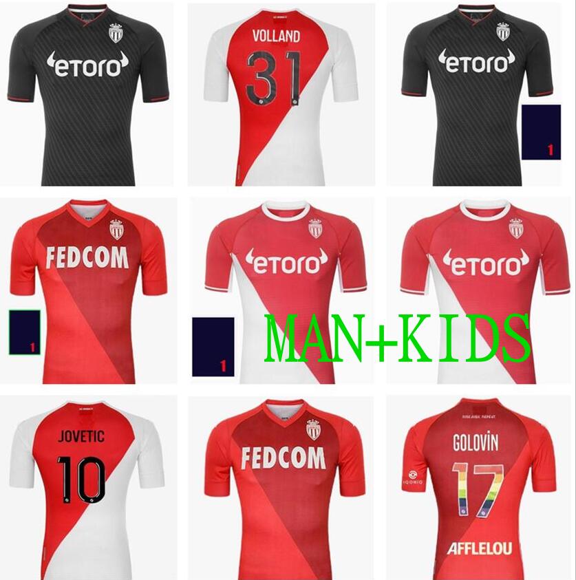 

2021 2022 AS MONACO SOCCER JERSEYS Special Volland JOVETIC maillots de foot Collector 21 22 B.BADIASHILE BEN YEDDER GELSON FABREAGS GOLOVIN, Black;yellow