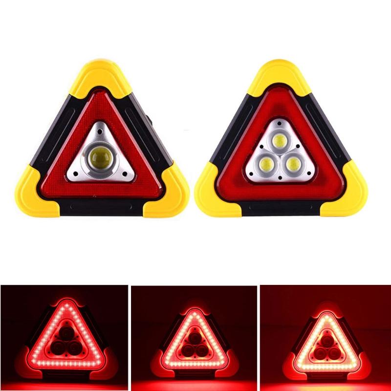 

Multi Function Triangle Warning Sign Car LED Work Light Road Safety Emergency Breakdown Alarm Lamp , Flashing On Hand Traffic