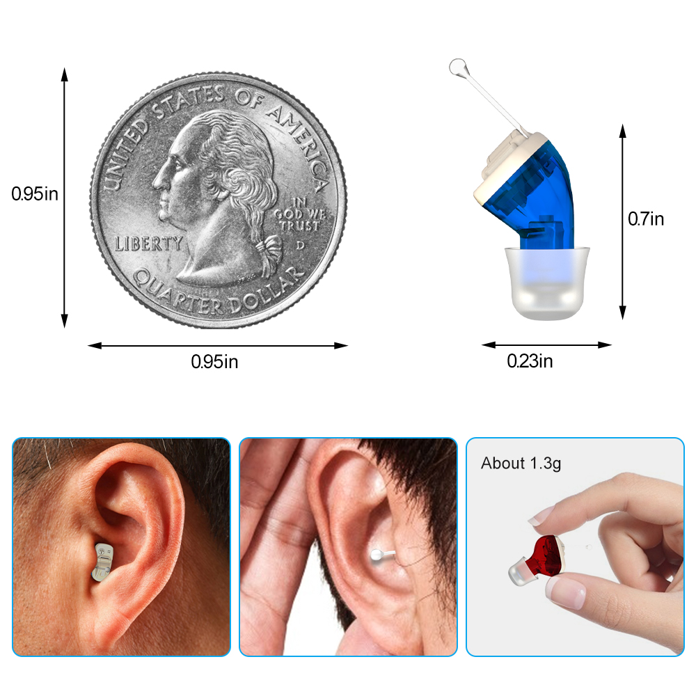 

2021 Best Hearing Aids Small Inner Ear Invisible Hearing Aid Adjustable Wireless Mini CIC Left/right Ear Best Sound AmplifierScouts