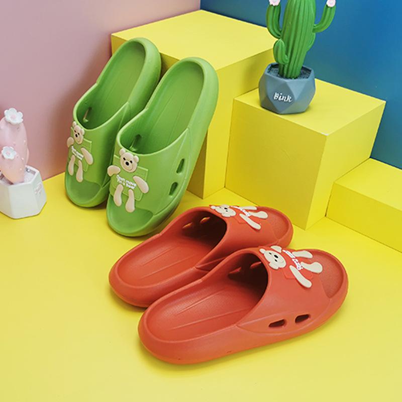 

Slippers Mdmupaogit Cute Cartoon Home Indoor Women Unisex EVA Soft Floor Bathroom Slides Ladies Summer Leisure Household Shoes, Black