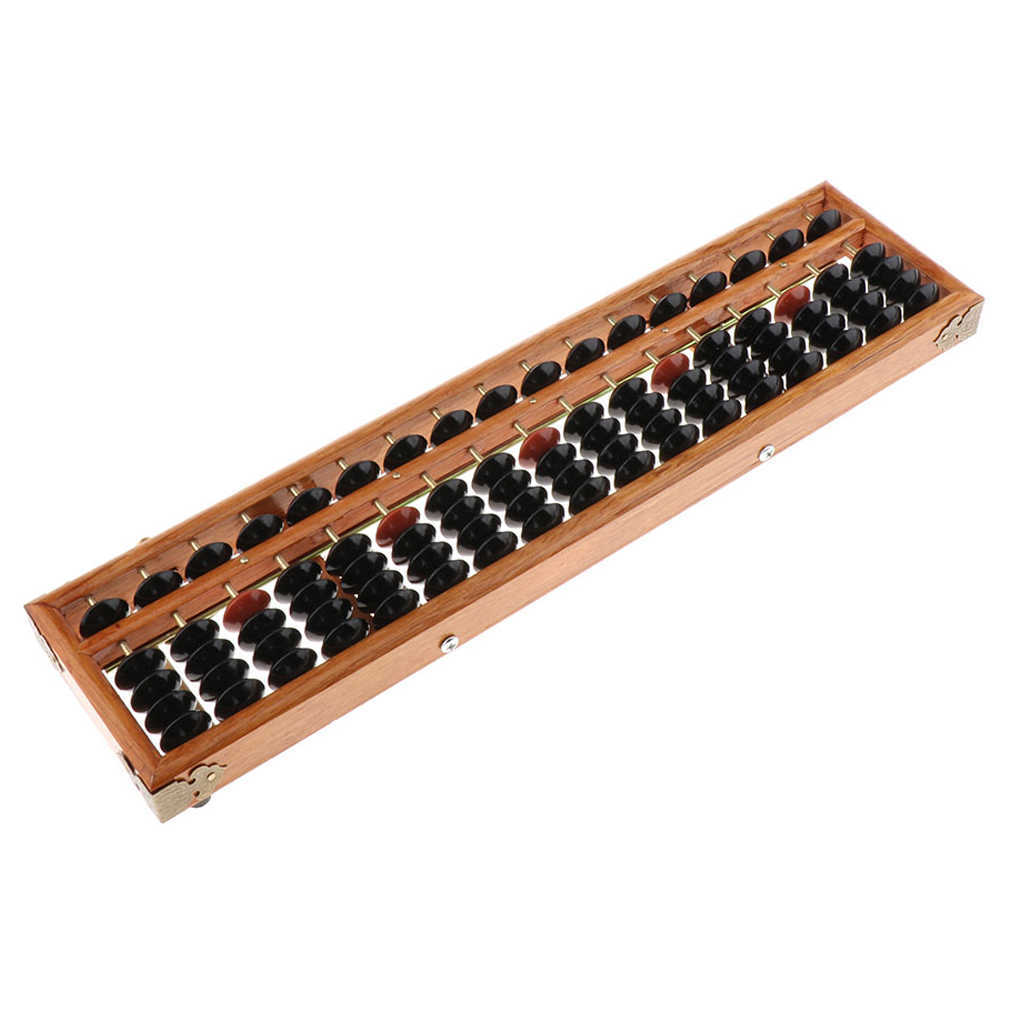 17 Digit Rods Standard Abacus Soroban, Chinese Japanese Calculator Counting Tool, for Kids Toddlers and Adults
