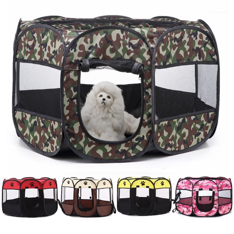 

Kennels & Pens Dog Pet Houses Folding Playpen Training Fence Bed Cat Tent House Cage Puppy Kennel Octagonal Outdoor