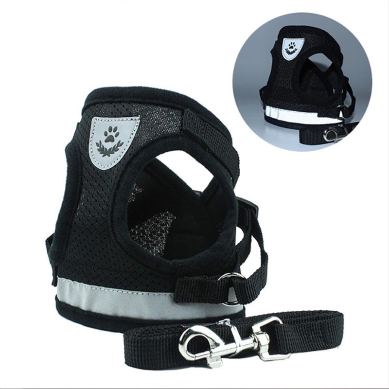 

Waistcoat Model Dog Harness Leash Set Breathable Mesh Strap Vest Collar Rope Pet Dog Supplies Drop Ship 532 S2