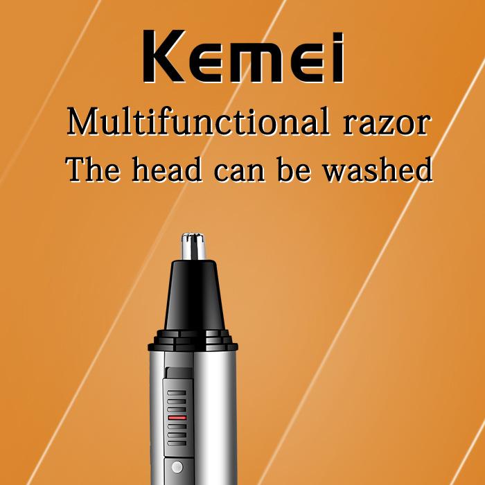 

KeMei Professional Men Electric Nose Ear Hair Trimmer Painless Women Trimming Eyebrows Beard Clipper Cut Shaver Gift & Trimmers