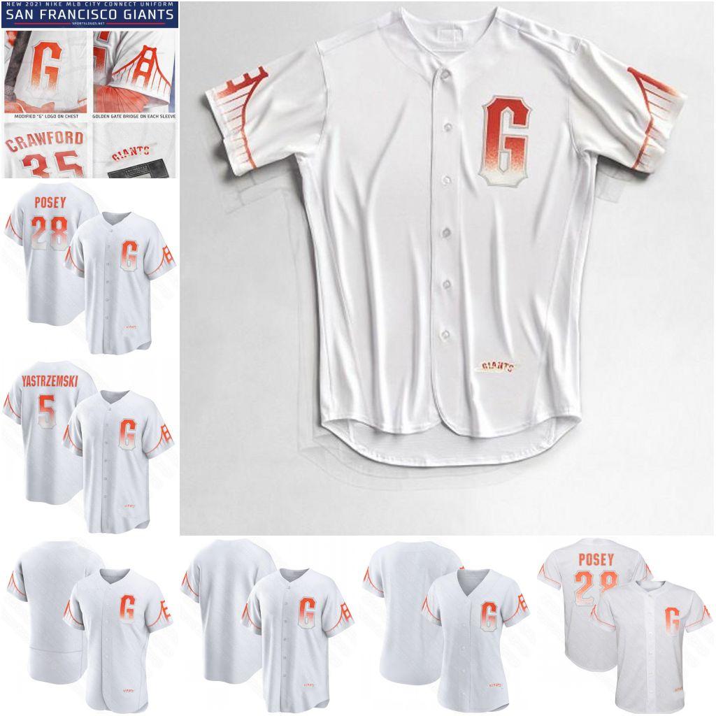 

Buster Posey 2021 City connect Jersey Giants Brandon Crawford Kevin Pillar Yastrzemski Longoria Belt WILL CLARK Bumgarner FLORES Gausman San Francisco Jerseys, As pic