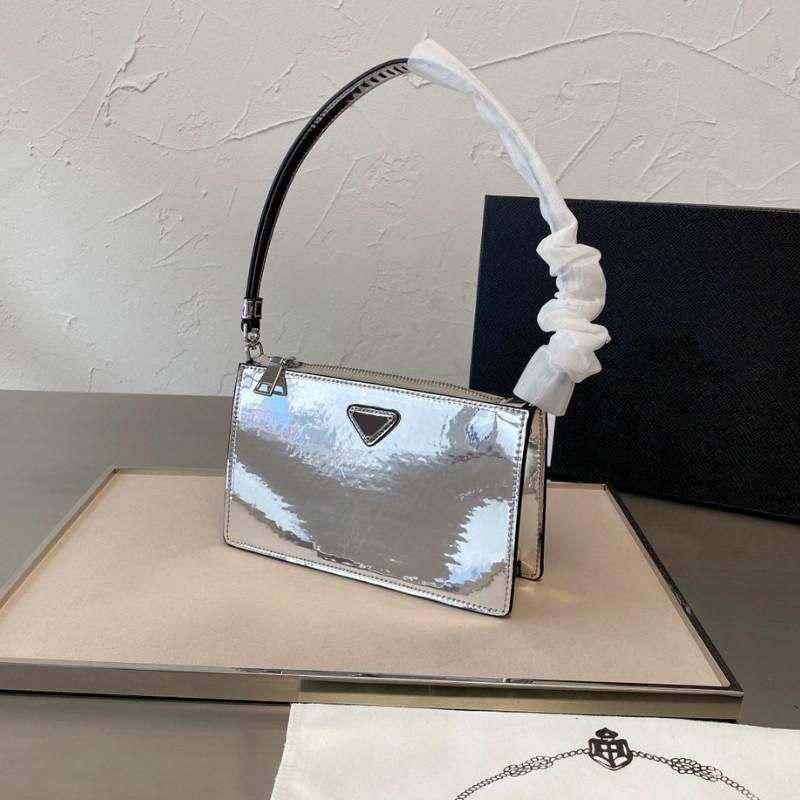 

2021 women bags silver handbags luxury mirror purses baguettes hobos fashion underarm designers shoulder PD21030802