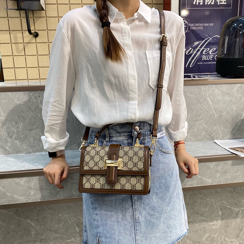 

Sole by designer Bag women summer new fashion simple small square bag wide shoulder belt crowd portable messenger Single Shoulder Fashion purse, White
