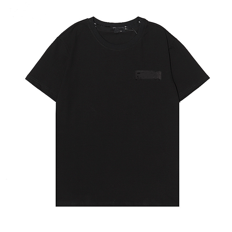 

2021 Men's and Women's T-shirt Fashion Tops with Letters Summer Clothing Luxury Designer Round Neck 6 Styles, White;black
