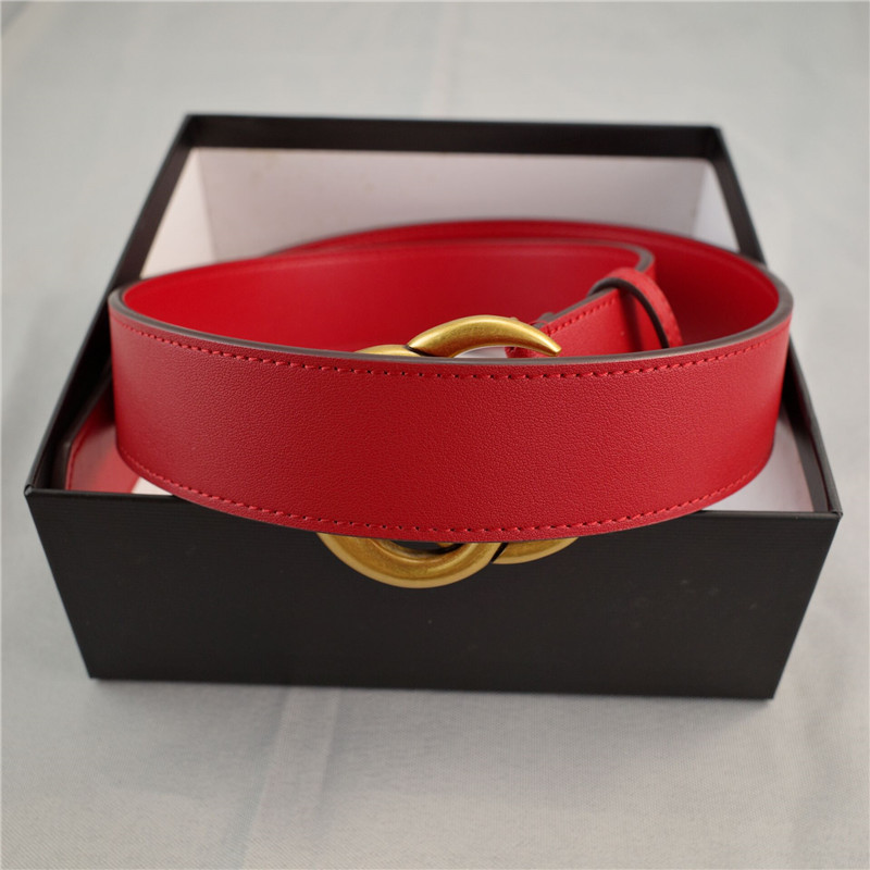 

2021 Fashion Big buckle genuine leather belt with box designer men women high quality mens belts, Without box