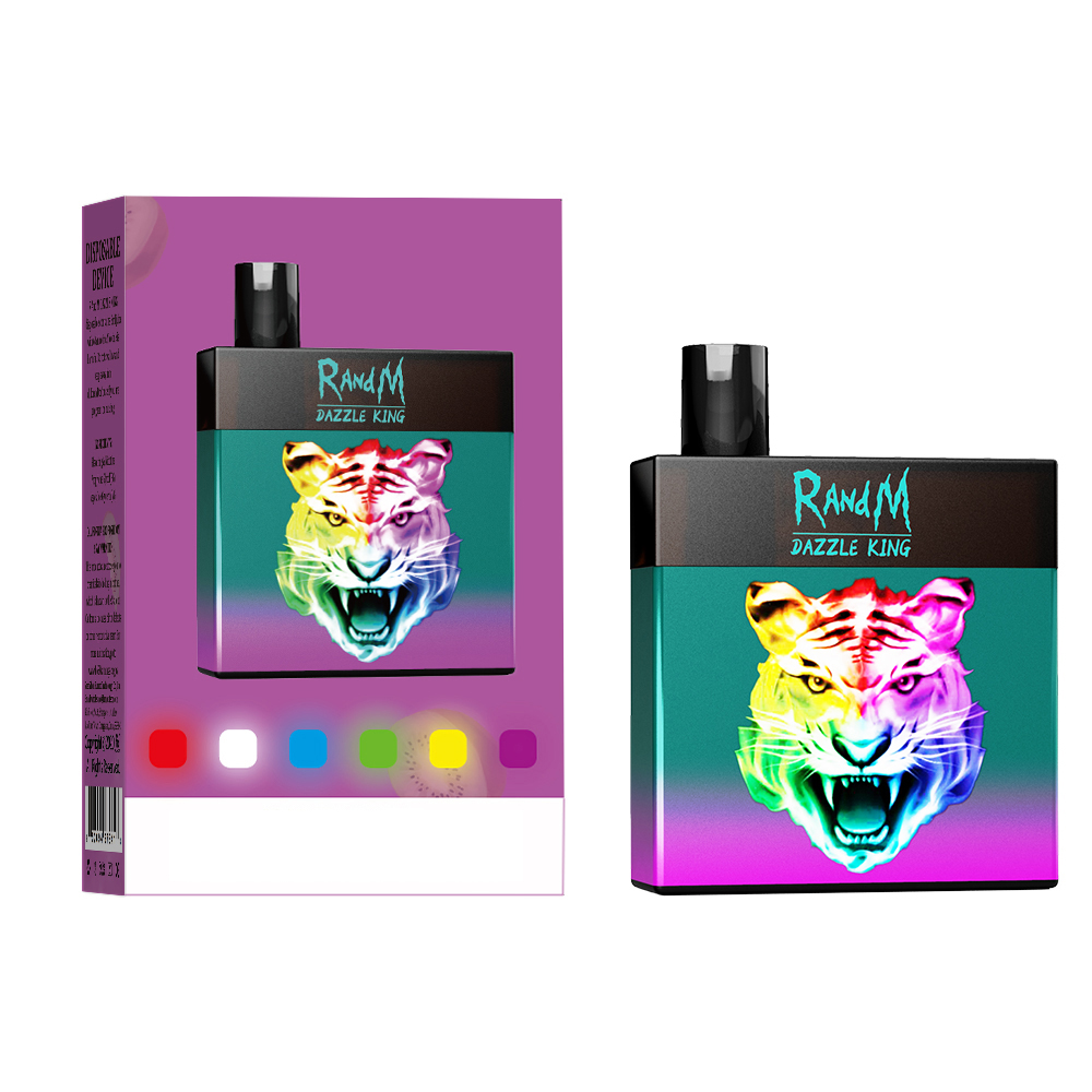

Original Dazzle King 3000 puffs Disposable E cigarette rechargeable box Type-C vapes 12 Flavors Available Disposable E-cigarette