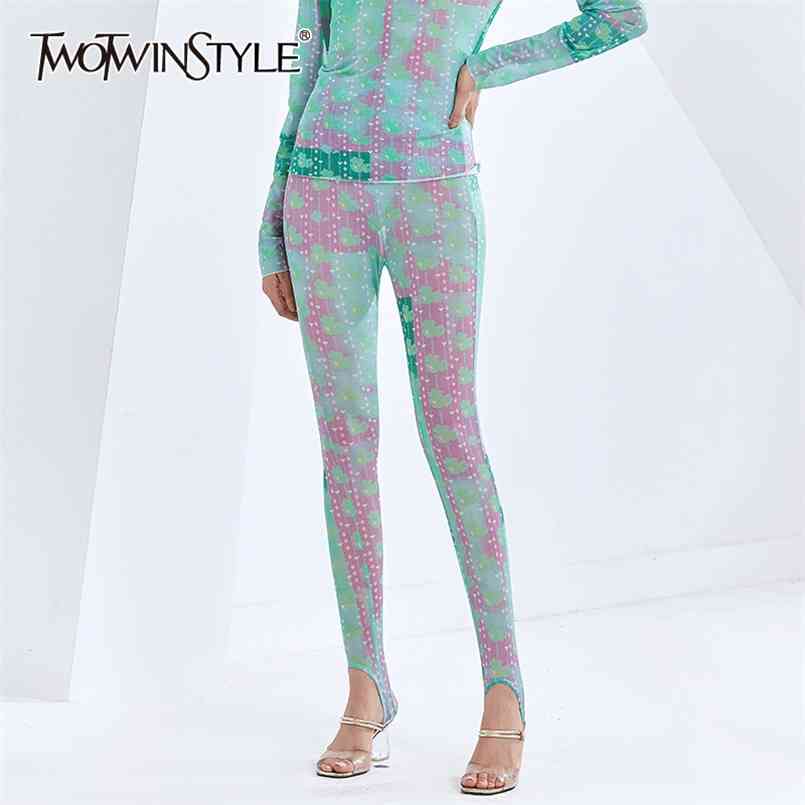 

Plus Size Boot Cut Pant For Women High Waist Print Hit Color Skinny Full Length Trousers Female Clothing 210521, As picture