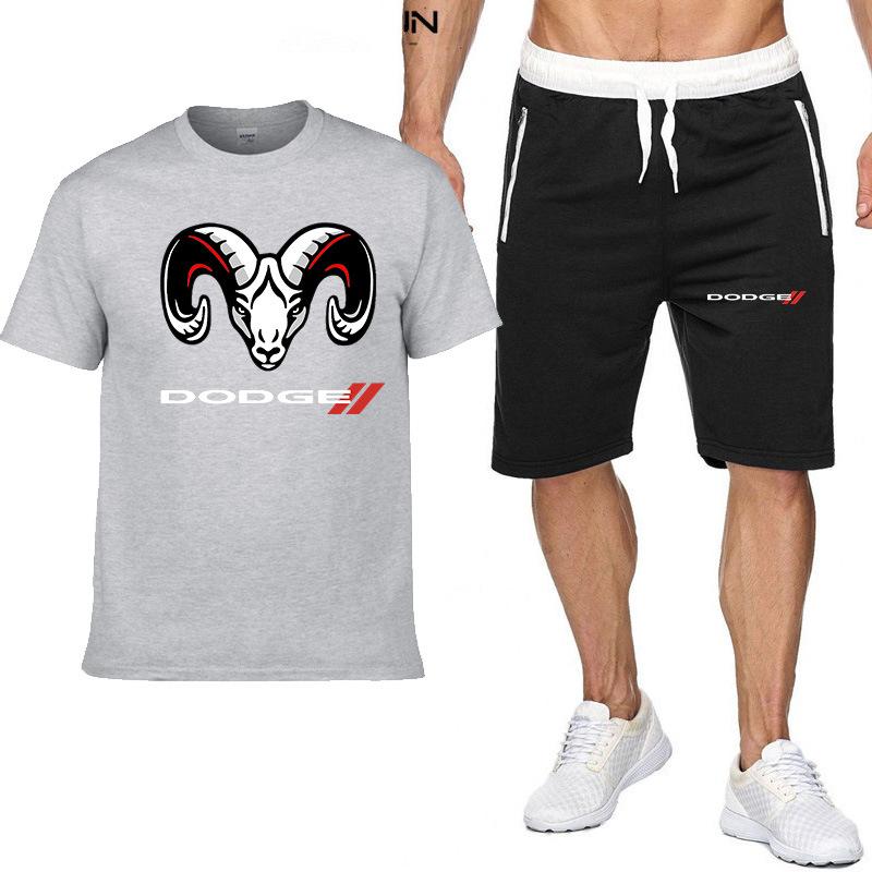 

Men's T-Shirts Summer 3d Printing T-Shirt For Dodge Logo Sports Casual Rally Racing Top Oversized Breatha Outdoor Shirts Men, Gray 2