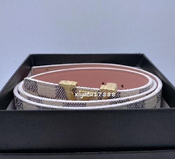 

With Box 2021 Fashion Stripe Pattern Jeans L Buckle Men Designer Belts Style High Quality Real Leather Women V Belt Ceinture Homme 100 125CM, Black;brown