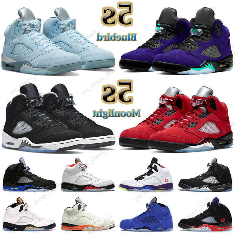 

High quality 5s basketball shoes men 5 Bluebird Moonlight Raging Red Stealth 2.0 Alternate Grape What The Anthracite Shattered Backboard mens