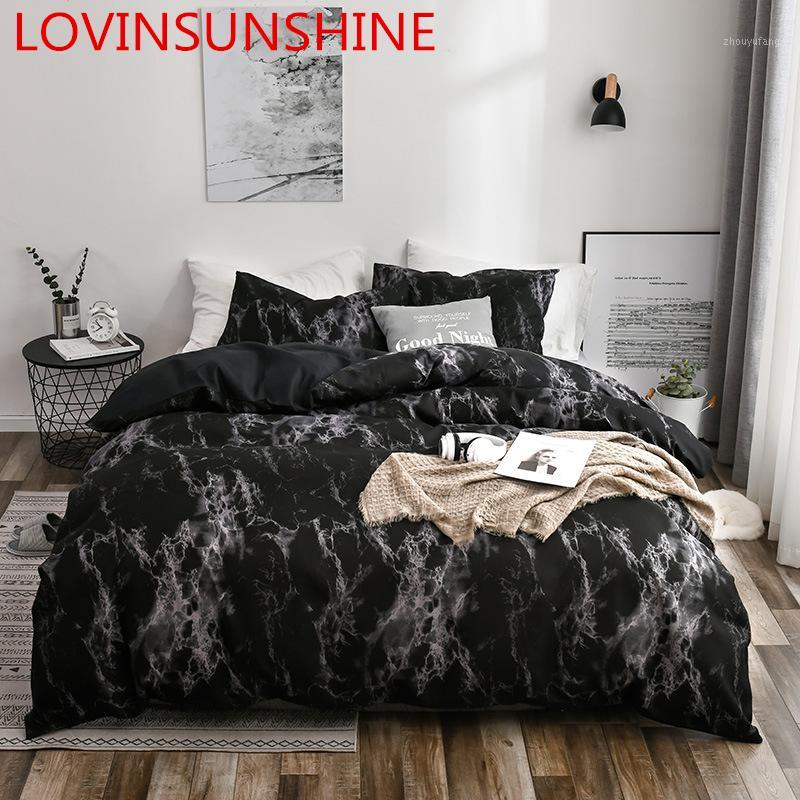 

Bedding Sets LOVINSUNSHINE Comforter  King Duvet Cover Set Black Quilt PP01#