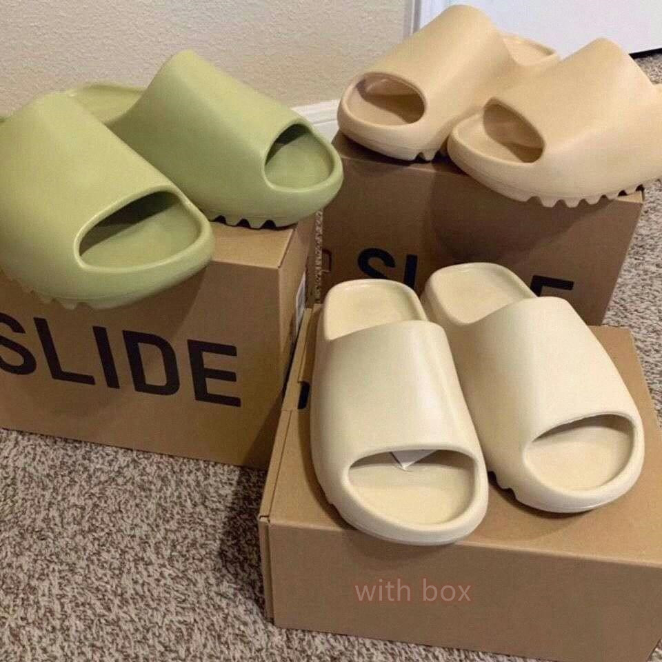 

outdoor Slipper Slides Slippers west Sandals kanye men women Desert Sand Earth Brown Bone White Pure Core Enflame Orange Resin Foam Runner Slide yeezys yezzy, I need look other product