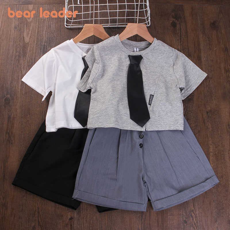 

Bear Leader Children Summer Clothes Girls Boys Casual Preppy Suits Fashion T-Shirts And Shorts Outfits Toddler Cute Casual Sets 210708, Ax1134 pink
