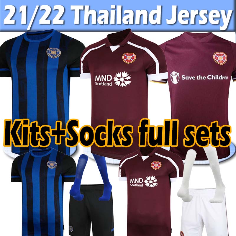 

The Lates 21/22 HEART OF MIDLOTHIAN soccer jerseys Hearts Washington WALKER NAISMITH Ikpeazu CLARE BOYCE 2021 2022 Home jersey Men Kids Kits full sets football shirts, 20 21 home
