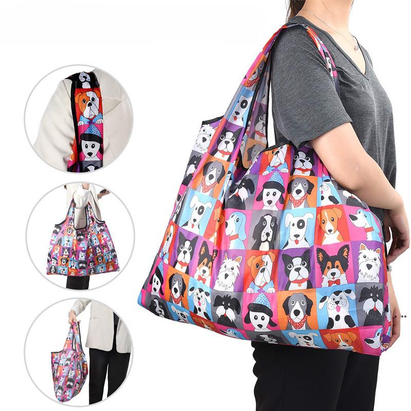 

Reusable Grocery Shopping Bags Foldable with Pouch, Heavy Duty Nylon Cloth Reusable Bags for Groceries HWF6282
