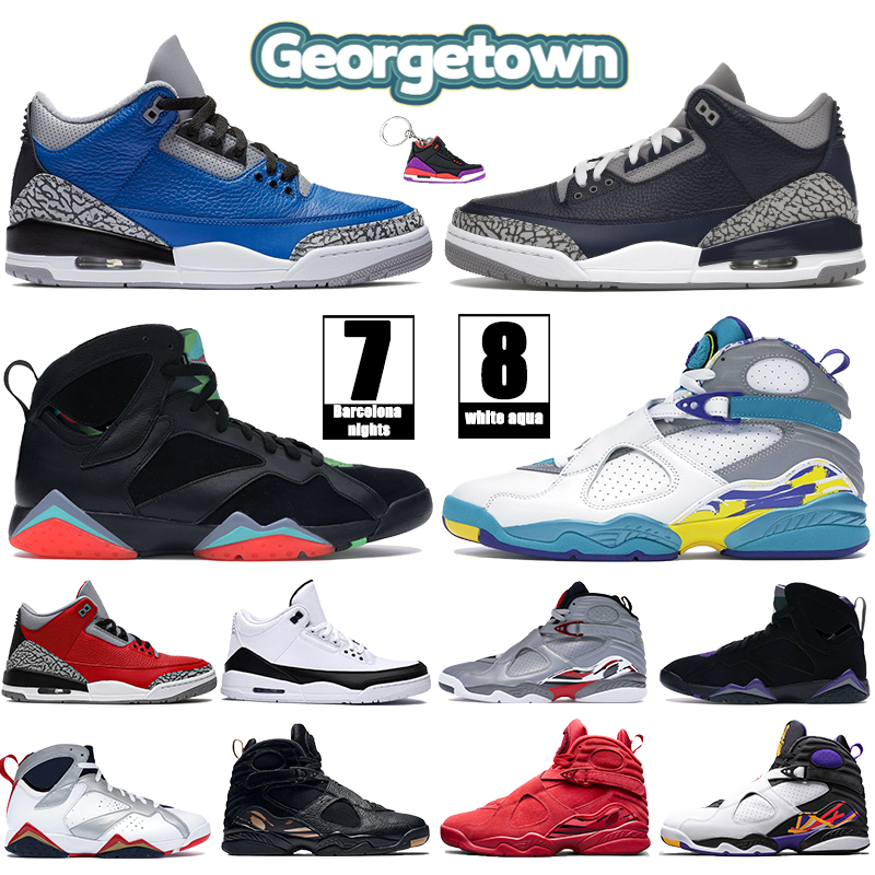

Newest 7 7s 8 8s men basketball Shoes UNC varsity royal cement georgetown Barcelona nights olympic flint OVO black aqua Mens sneakers, Bubble wrap packaging
