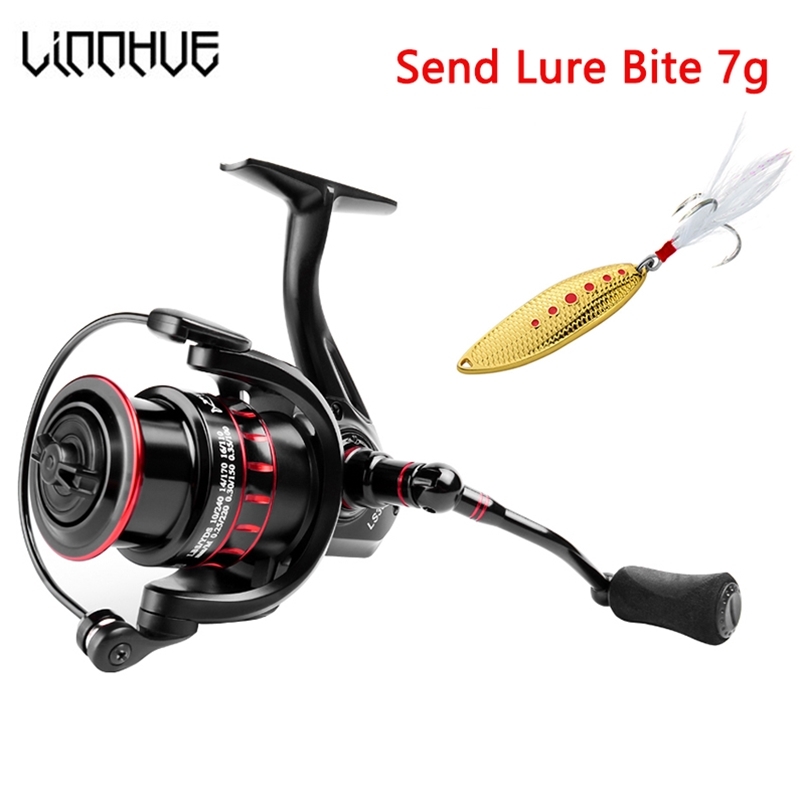 

LINNHUE Fishing Reel LS1000-7000 Spinning 10kg Max Drag 5.0:1 Shallow Deep Spool Carp Pesca Sale 220115