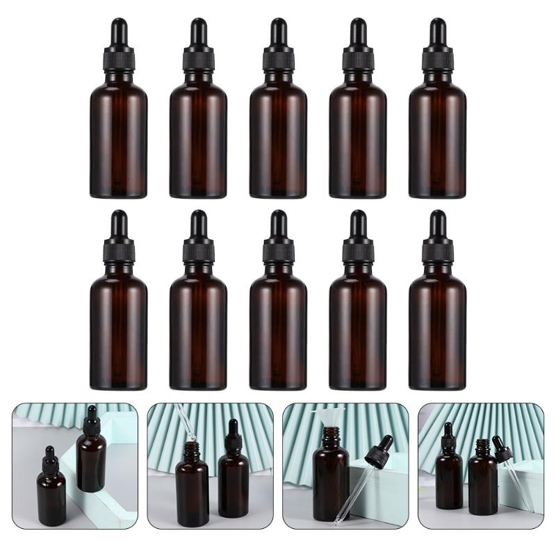 

Storage Bottles & Jars 10 Pcs Dropper Travel Essential Oil Refillable Sub