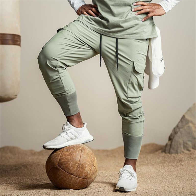 

ASRV Men's Trendy Brand Loose Multi Pocket Cargo Pants 2021Summer New Thin Sweatpants Sports Pants Joggers Men Pantalones Hombre H0820, Khaki