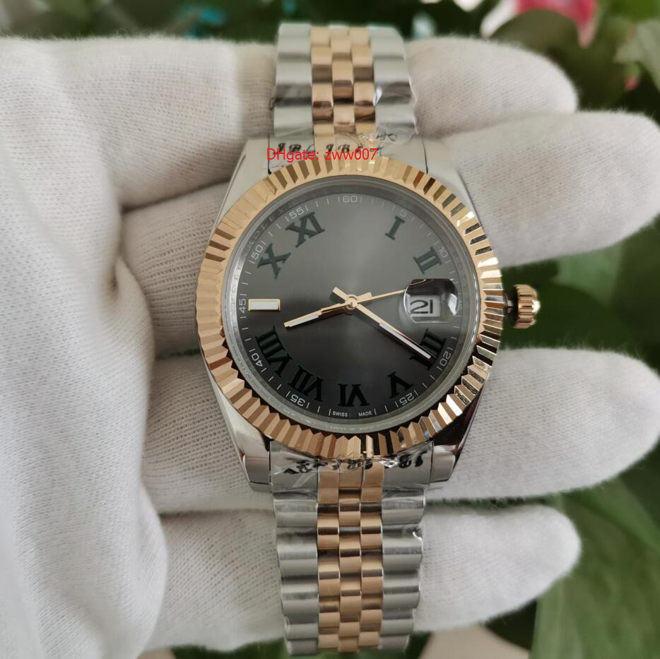 

Topselling High Quality Sapphire Wristwatches 116333 Asia Mechanical 2813 Automatic movement Gray Dial Two Tone Yellow Gold 41mm Mens Watch Watches