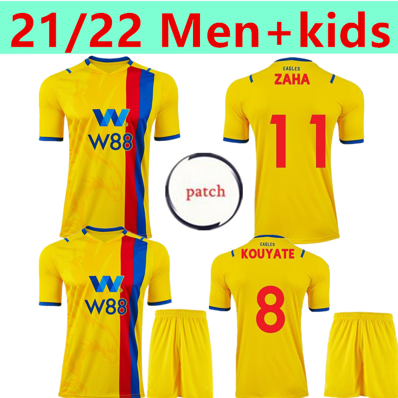 

2021 2022 CRYSTAL Soccer Jerseys Zaha MILIVOJEVIC PALACE TOWNSEND SAKHO BENTEKE VAN AANHOLT men+kids Football PalaceS YELLOW Shirt Uniform JERSEY, 21/22 away