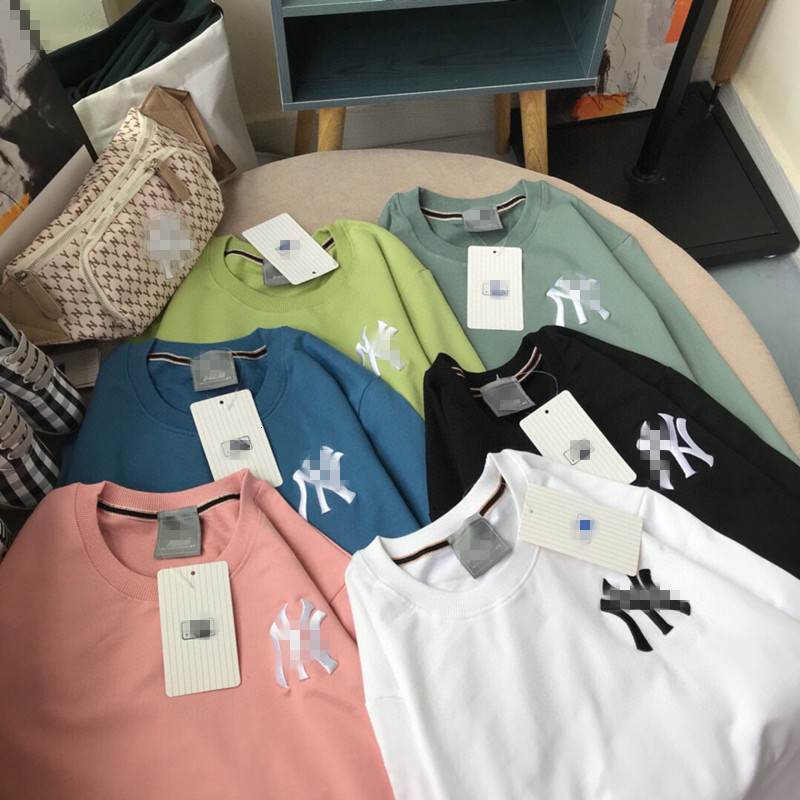 

Sweatshirts York Yank style six color Terry couple's sweater long sleeve three dimensional embroidery Yankees sweater, Black