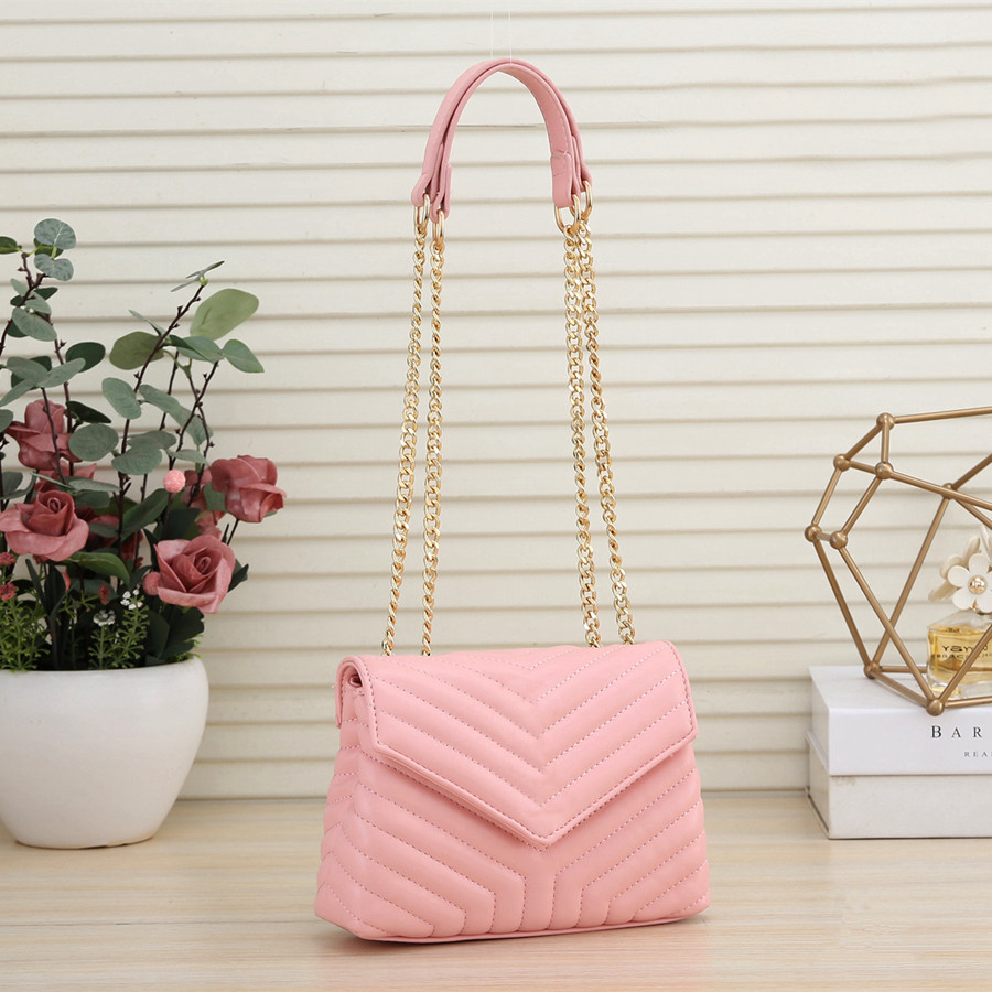 

Fashion Shoulder Bags Women Chain Crossbody Handbags Lady pu Leather Top Quality Handbag Wallet Purse Female Messenger Bag Many Colors Chooes Purses 2088, Black