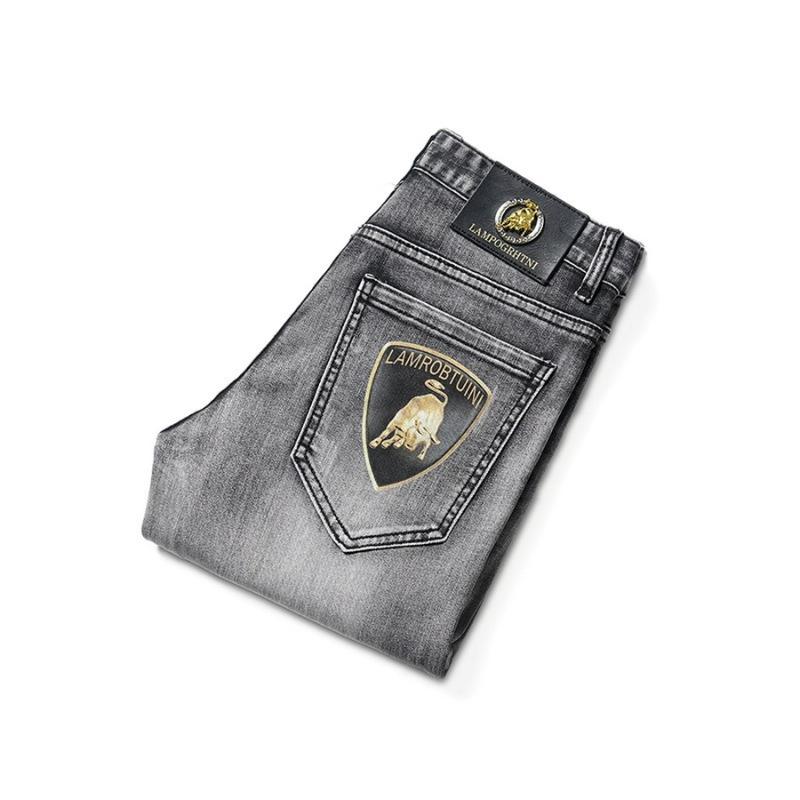 

Spring Summer Thin Men's Jeans Trousers Cotton Slim Elastic Cow Brand Business Pants Classic Style Denim Male, Blue