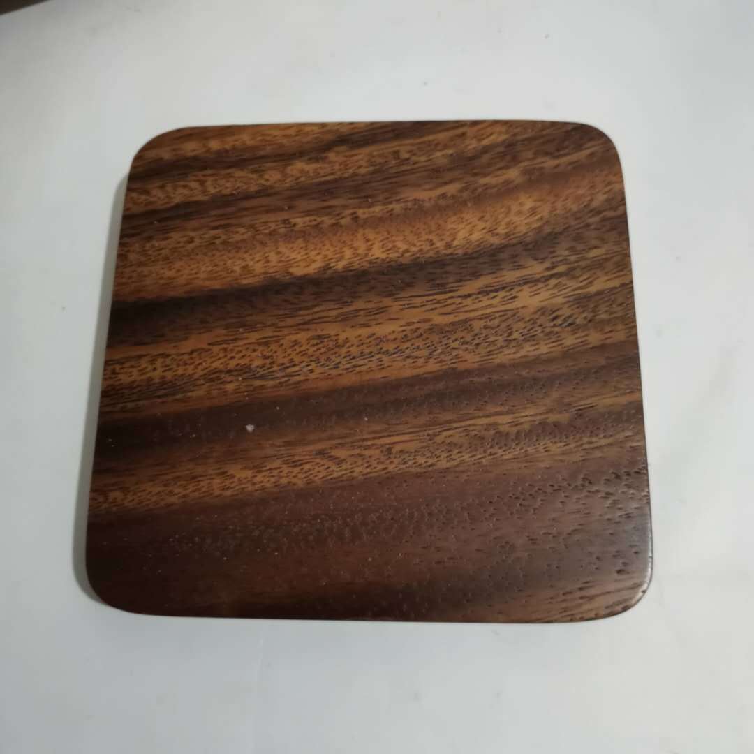 

Walnut cup holder coaster pot bearing solid wood household office living tea room supplies bowls and dishes mat hea4N93