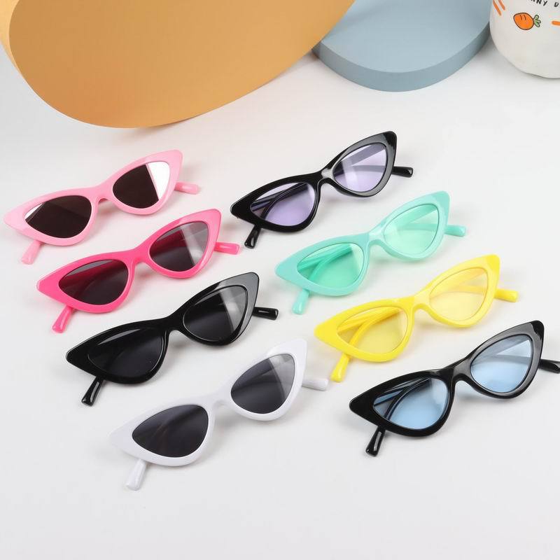 

Kid Sunglasses Children Beach Sun UV 400 Boy Girl Round Accessory Cartoon Duck Triangle Love Heart Shape Sunscreen Eyewear Baby for Outdoor Party