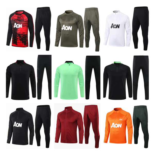 

20 21 men tracksuit jacket MARTIAL RASHFORD survetement football sportswear joggingPOGBA Soccer