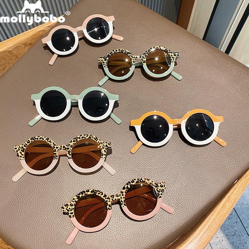 

Fashion Retro Round Kids Sunglasses Brand Designer Children Boys Girls Baby Outdoors Goggle Shades Eyewear